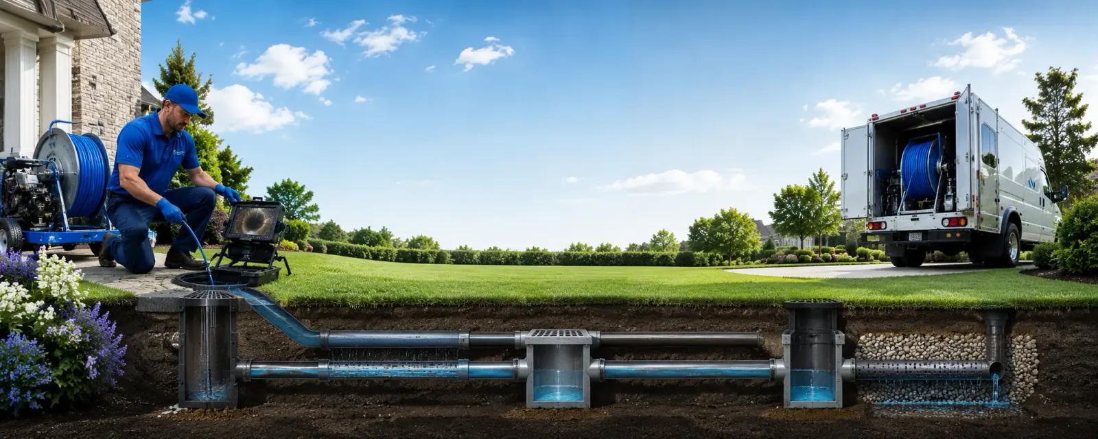 Outdoor drain cleaning information for North Concord, VT